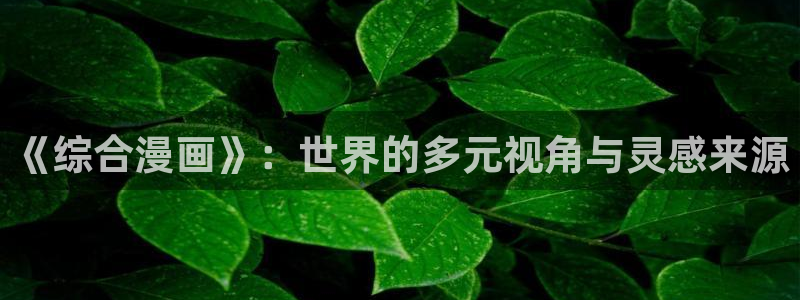 女神漫画免费入口：《综合漫画》：世界的多元视角与灵感来源